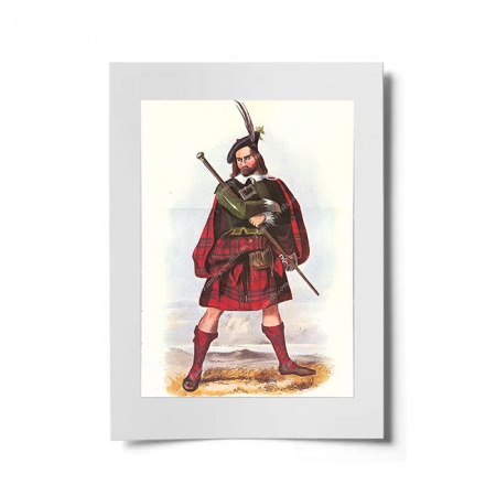 Maclean Scottish Clansman Ready to Frame Print