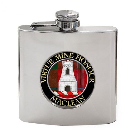 Maclean Scottish Clan Crest Hip Flask