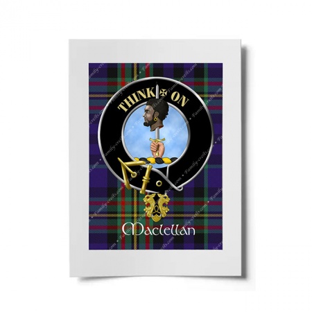 MacLellan Scottish Clan Crest Ready to Frame Print