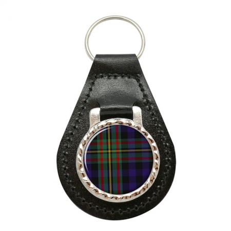 MacLellan Scottish Tartan Leather Key Fob