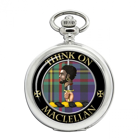 MacLellan Scottish Clan Crest Pocket Watch