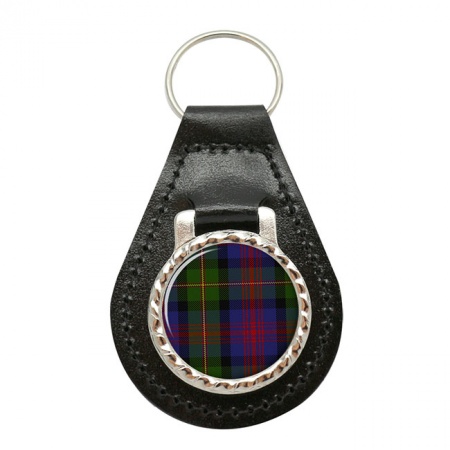 MacLennan Scottish Tartan Leather Key Fob