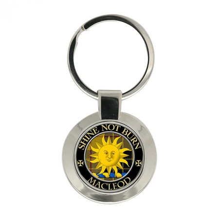 Macleod of Lewis (Shine not Burn Motto) Scottish Clan Crest Key Ring