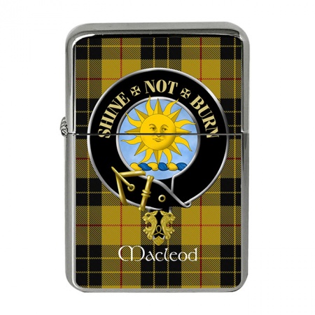 Macleod of Lewis (Shine not Burn Motto) Scottish Clan Crest Flip Top Lighter