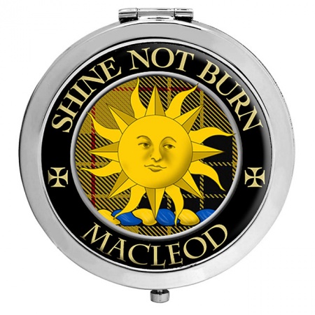 Macleod of Lewis (Shine not Burn Motto) Scottish Clan Crest Compact Mirror