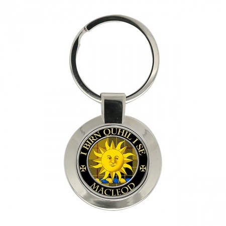 Macleod of Lewis (I Birn Quhil I Se Motto) Scottish Clan Crest Key Ring