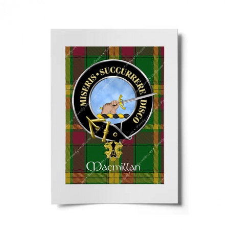 MacMillan Scottish Clan Crest Ready to Frame Print