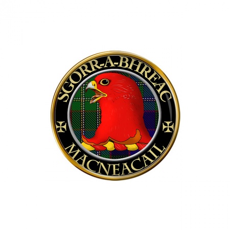 MacNeacail Scottish Clan Crest Pin Badge