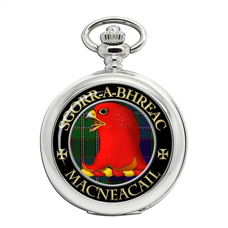 MacNeacail Scottish Clan Crest Pocket Watch