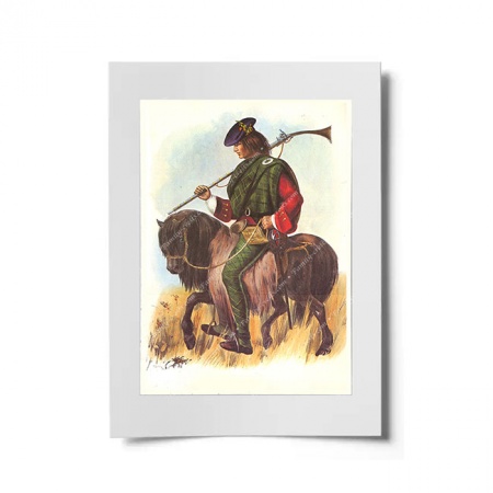 MacNeil (Buaidh no Bas motto) Scottish Clansman Ready to Frame Print