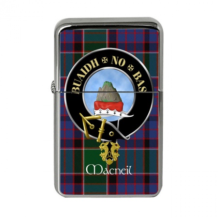 MacNeil (Buaidh no Bas motto) Scottish Clan Crest Flip Top Lighter