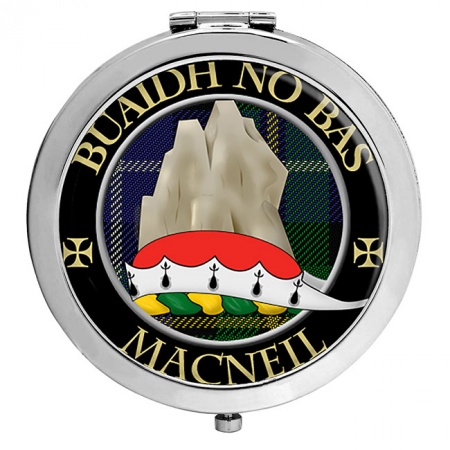 MacNeil (Buaidh no Bas motto) Scottish Clan Crest Compact Mirror