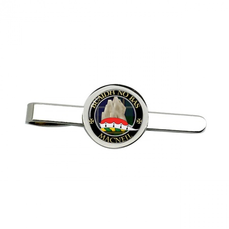 MacNeil (Buaidh no Bas motto) Scottish Clan Crest Tie Clip