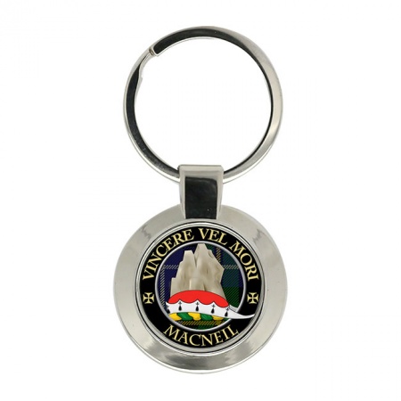 MacNeil (Vincere vel mori motto) Scottish Clan Crest Key Ring