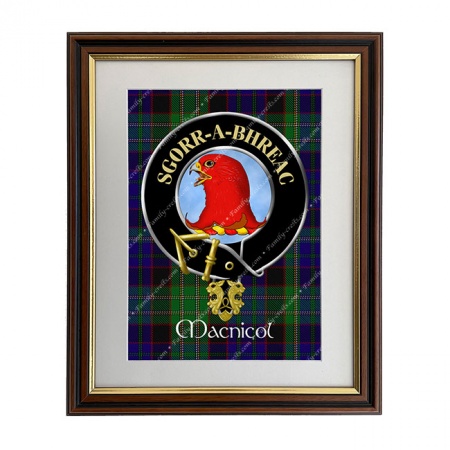 Macnicol Scottish Clan Crest Framed Print