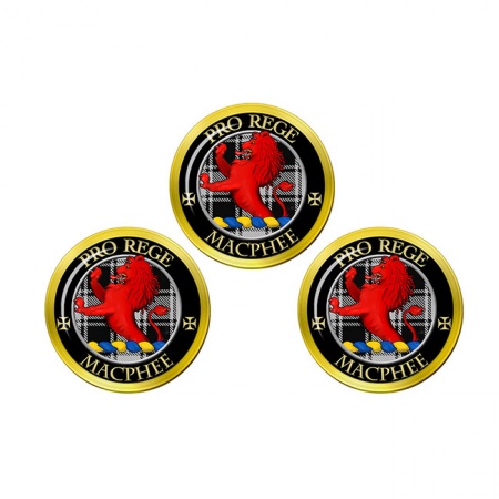 Macphee (Ancient) Scottish Clan Crest Golf Ball Markers