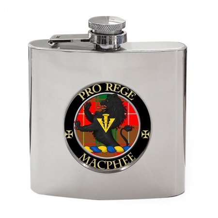 Macphee (Modern) Scottish Clan Crest Hip Flask