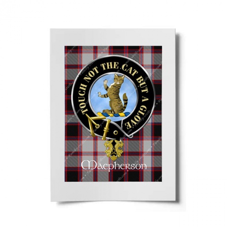 Macpherson Scottish Clan Crest Ready to Frame Print