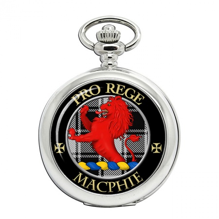 Macphie (Ancient) Scottish Clan Crest Pocket Watch