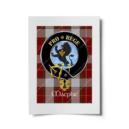 Macphie (Modern) Scottish Clan Crest Ready to Frame Print