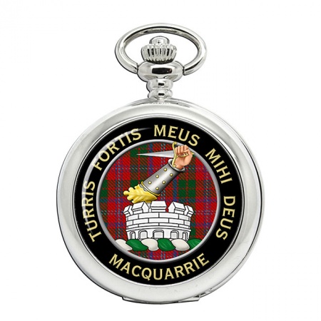 Macquarrie Scottish Clan Crest Pocket Watch