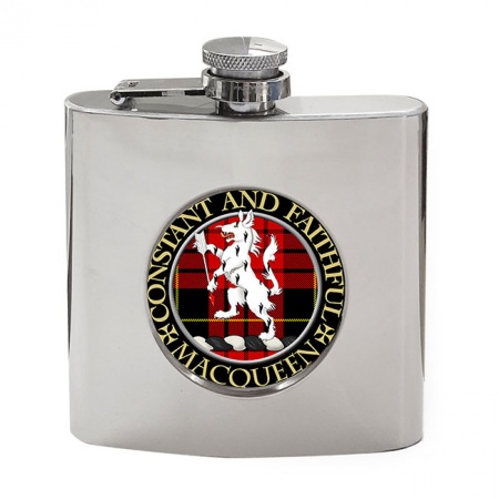 Macqueen Scottish Clan Crest Hip Flask