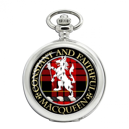Macqueen Scottish Clan Crest Pocket Watch