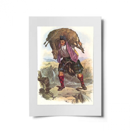 Macrae Scottish Clansman Ready to Frame Print