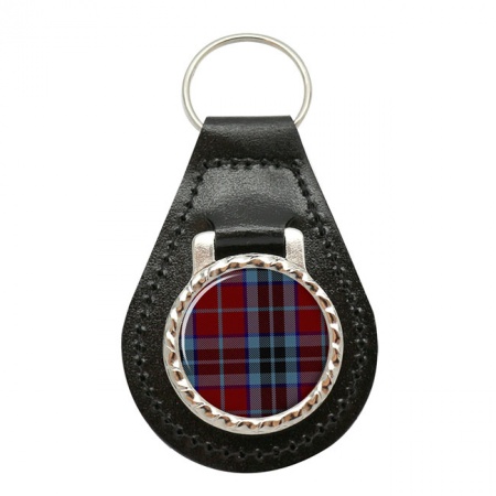 MacTavish Scottish Tartan Leather Key Fob