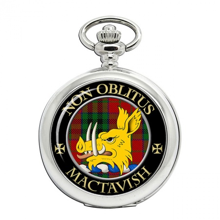 MacTavish Scottish Clan Crest Pocket Watch