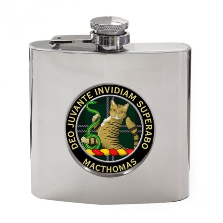 MacThomas Scottish Clan Crest Hip Flask