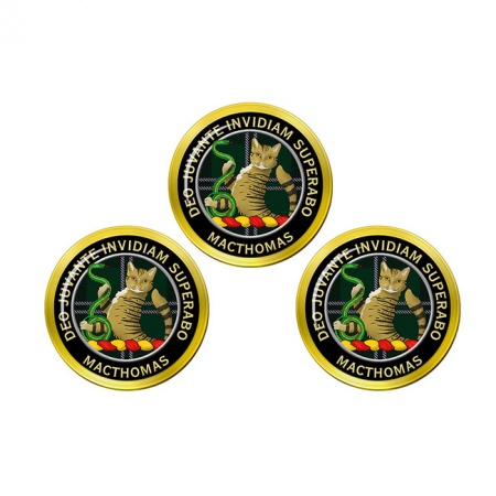 MacThomas Scottish Clan Crest Golf Ball Markers