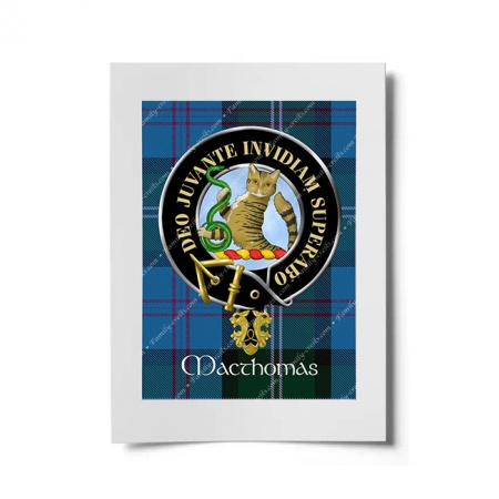 MacThomas Scottish Clan Crest Ready to Frame Print