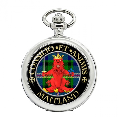 Maitland Scottish Clan Crest Pocket Watch