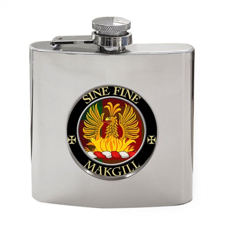 Makgill Scottish Clan Crest Hip Flask