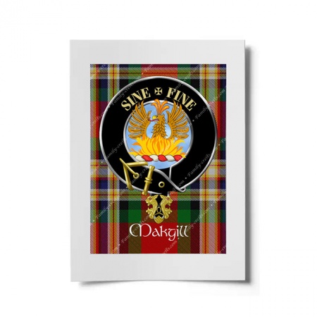 Makgill Scottish Clan Crest Ready to Frame Print