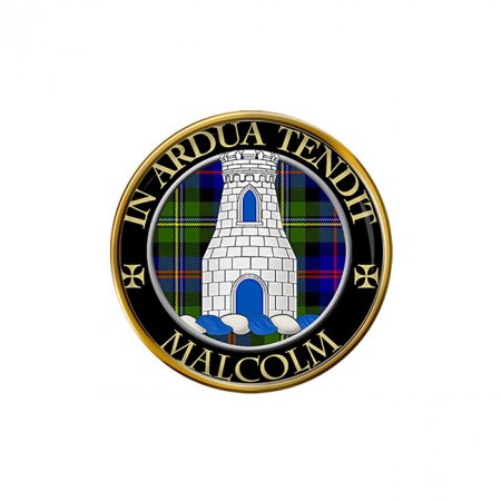 Malcolm Scottish Clan Crest Pin Badge