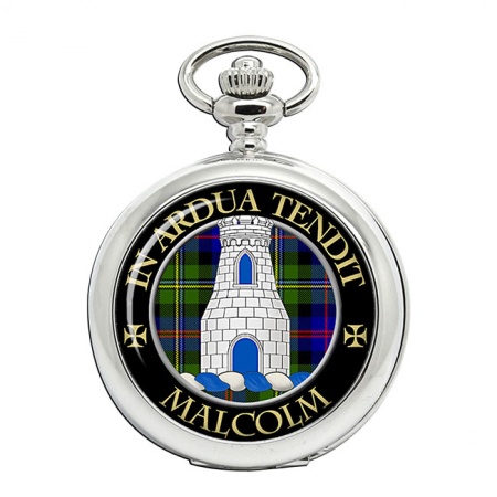 Malcolm Scottish Clan Crest Pocket Watch