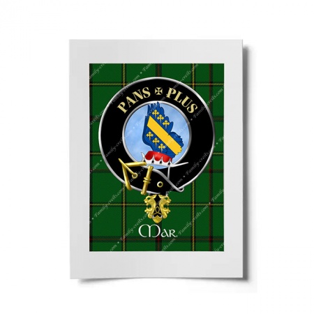 Mar Scottish Clan Crest Ready to Frame Print