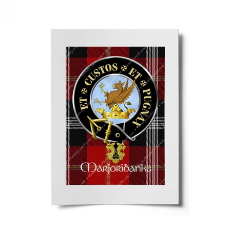 Marjoribanks Scottish Clan Crest Ready to Frame Print