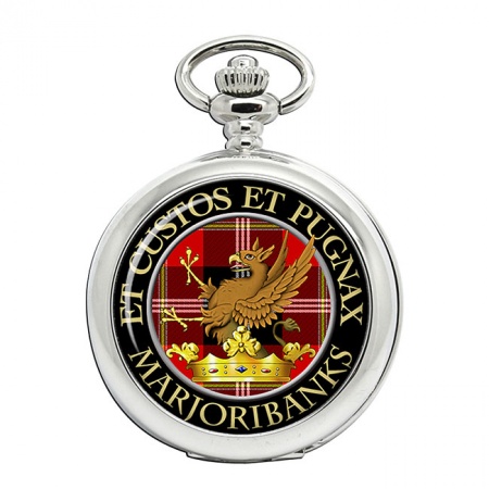 Marjoribanks Scottish Clan Crest Pocket Watch