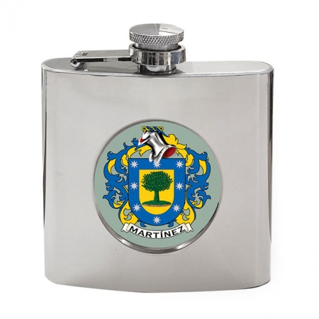 Martinez (Spain) Coat of Arms Hip Flask