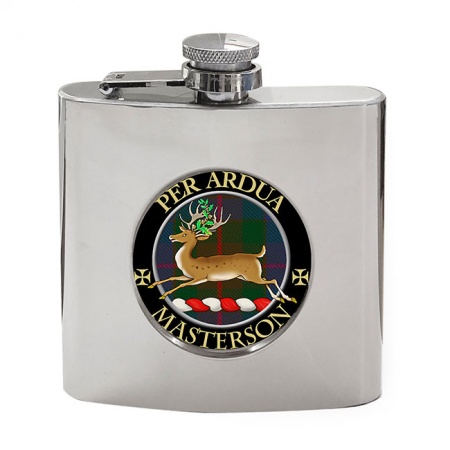 Masterson Scottish Clan Crest Hip Flask