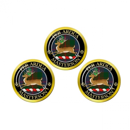 Masterson Scottish Clan Crest Golf Ball Markers