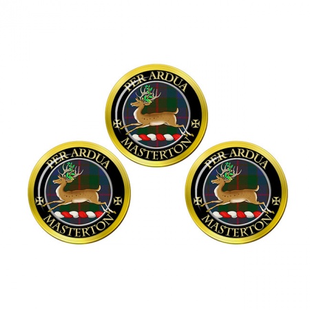 Masterton Scottish Clan Crest Golf Ball Markers