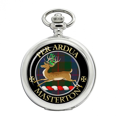 Masterton Scottish Clan Crest Pocket Watch