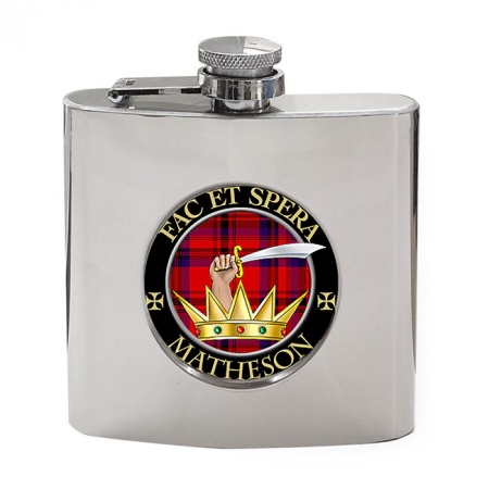 Matheson Scottish Clan Crest Hip Flask