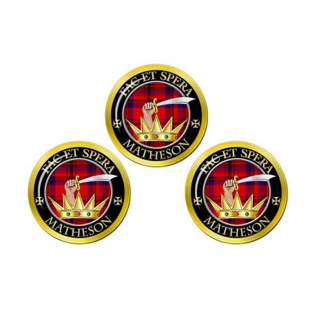 Matheson Scottish Clan Crest Golf Ball Markers