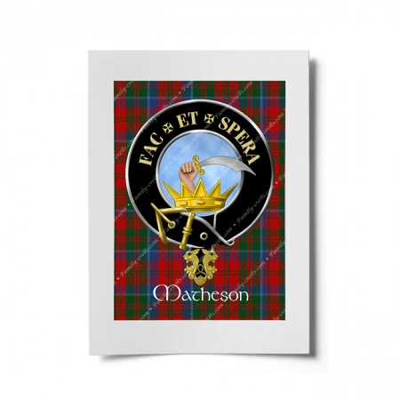 Matheson Scottish Clan Crest Ready to Frame Print