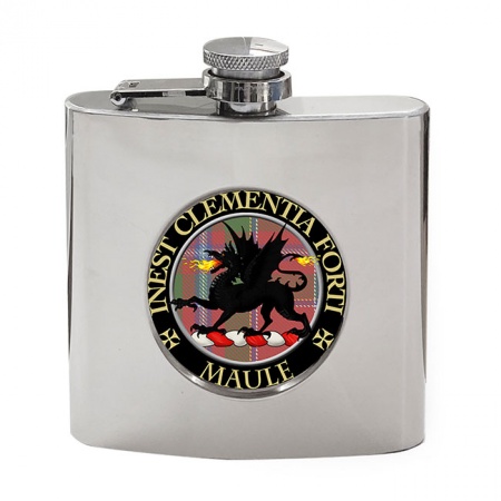 Maule Scottish Clan Crest Hip Flask